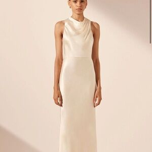 Shona Joy La Lune High Neck Maxi dress